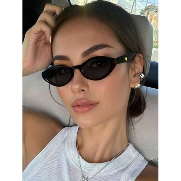 Acrylic Street Vintage Glasses For Daily Outings, Music Fest